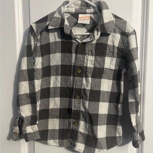 Jumping Beans Kids Black and White Checkered Shirt